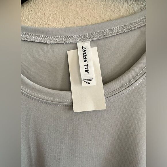 🧡 2 for $10 bundle w/ 🧡 NWT All Sport brand 100% polyester long sleeve shirts - Picture 3 of 4